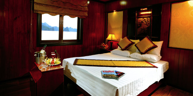 halong bay cruise cabin